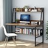 Tribesigns Computer Desk with Hutch, 47 Inches Home Office Desk with Space Saving Design with Bookshelf for Small Spaces…