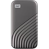 WD 1TB My Passport SSD Portable External Solid State Drive, Gray, Sturdy and Blazing Fast, Password Protection with Hardware