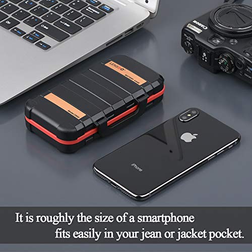 Camera Battery and Memory Card Storage Case, SD CF Memory Cards Holder