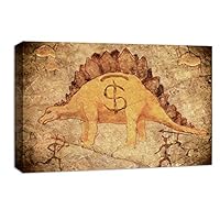 Canvas Wall Art - Celestial Beast Rock Painting - Canvas Prints Home Artwork Decoration for Living Room,Bedroom - 12x18 inches