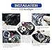 LED Headlight Bulbs All-in-One Conversion Kit - HB3 9005 2Pcs 8000Lm 6000k Cool White with Super Bright - 2 Year Warranty