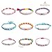 BEADNOVA Letter Beads Set for Jewelry Making Assorted Acrylic White Alphabet Beads Cube with Colorful Beads for DIY Bracelets, Key Chain and Handmade Gift (6mm, 800pcs)