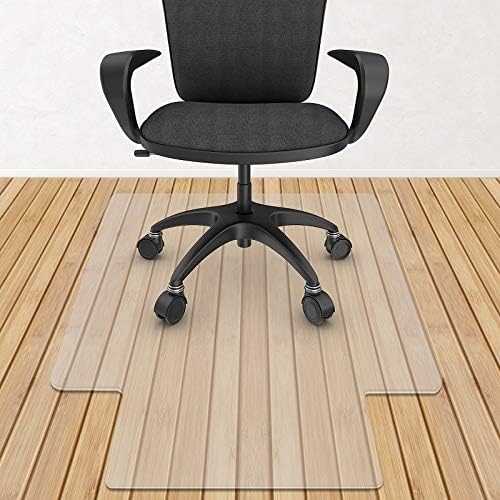 Azadx Computer Chair Mat for Hard Floors, PVC Transparent Protector for