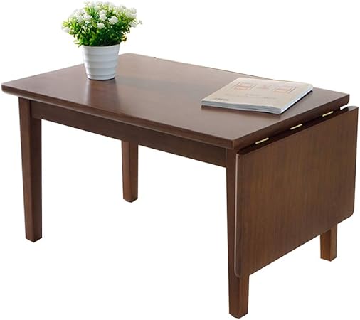 Amazon Com Tables Zr Wall Multifunctional Retractable Rectangular Coffee Solid Wood Coffee Save Space Furniture Decor