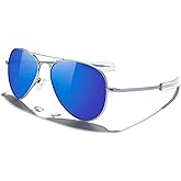MERRY'S Classic Aviator Military Polarized Sunglasses for Men or Women S8562