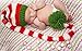Eyourhappy Christmas Green Red Crochet ELF Long Tail Pom-pom Hat for Baby Toddlers