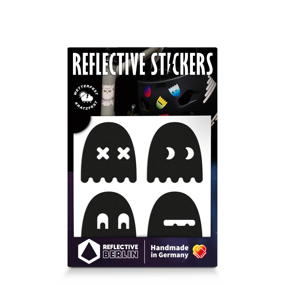 Reflective Berlin Unisex - Adult Decals Reflective Stickers, Ghost Black, One Size