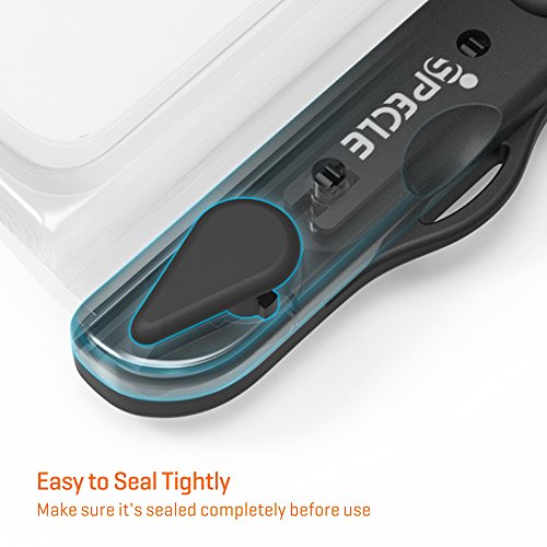 Waterproof Phone Pouch, iSPECLE 4 Pack Clear Waterproof Case Underwater Phone Pouch Bag Floating for Mobile Phone iPhone X 8 7 6 6S Plus Galaxy Google Pixel LG HTC Black White Green Orange up to 6.0"