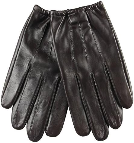2015 New Classic Men's Leather Driving Police Wrist Gloves Simple Style