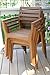Outdoor Interiors Stacking Chairs, Brown, Set of 4