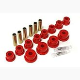 Energy Suspension 1986-1995 Suzuki Samurai Rear Leaf Spring Bushing Set for Aftermarket Shackles Red