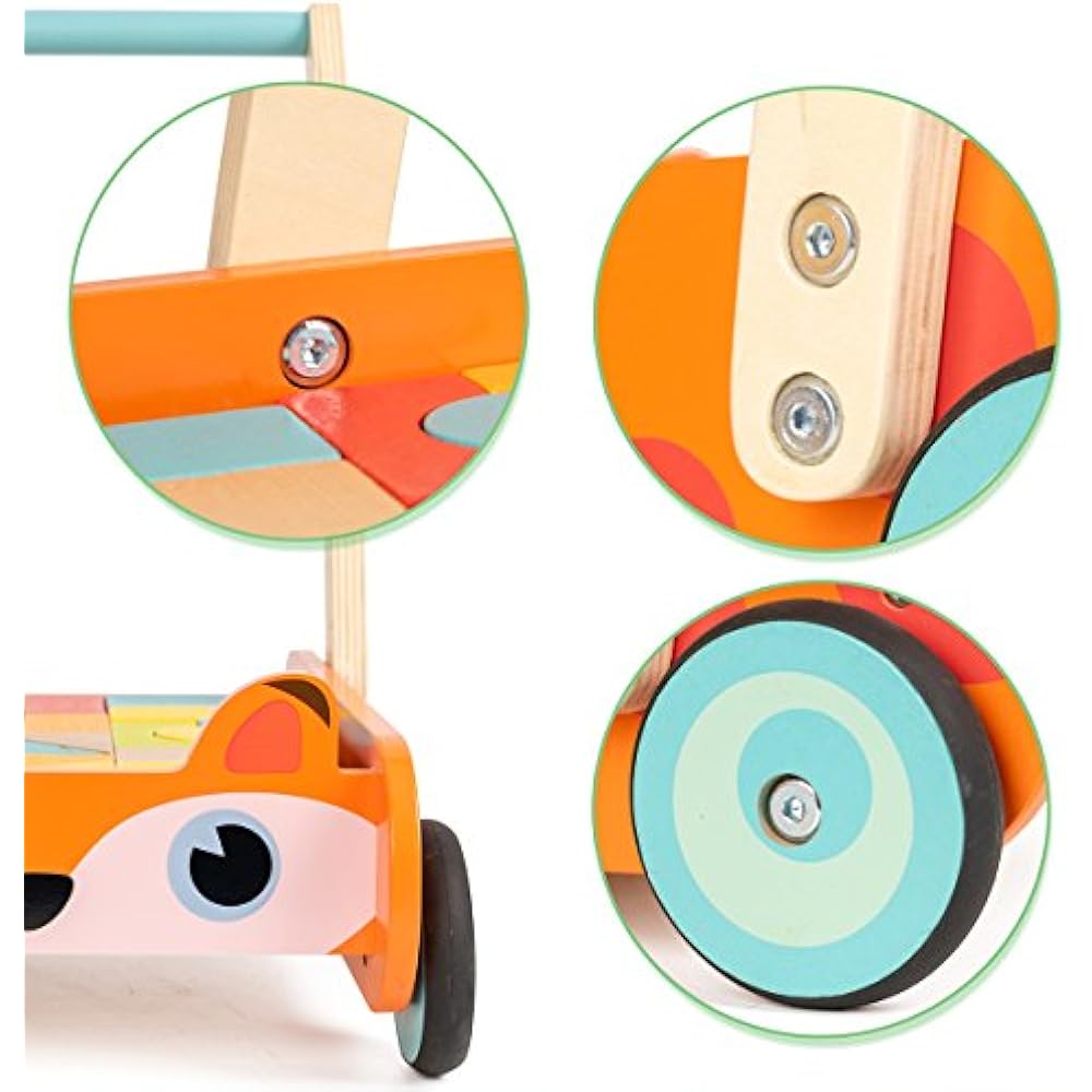 Push & Pull Toys Cossy Wooden Baby Learning Walker Toddler For 1 Year