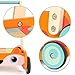 cossy Wooden Baby Learning Walker Toddler Toys for 1 Year Old, Fox Blocks and Roll Cart Push and Pull Toy (34 pcs)