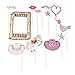 Fun Express - Pink Cowgirl Stick Props for Party - Apparel Accessories - Costume Accessories - Costume Props - Party - 12 Pieces
