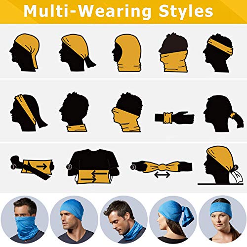 Multifunctional Half Balaclava Neck Gaiter Cycling Fishing Running, Summer Neck Gaiters uv Protective, Breathable face Scarf mask for Men and Women