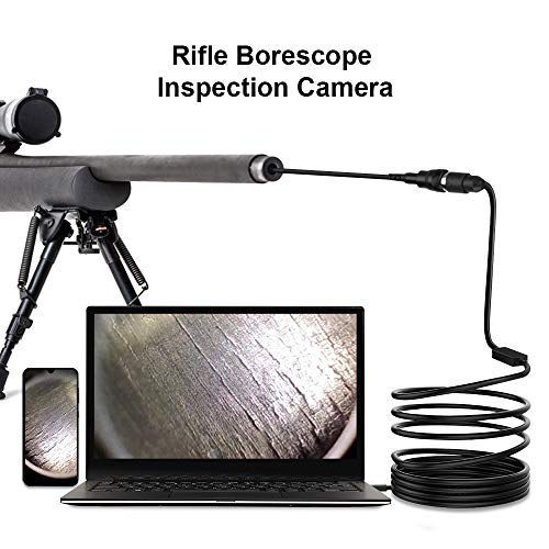 Rifle Bore Scope, 0.2 inch USB Gun Barrel Borescope with Side View