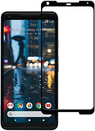 GuardGal Tempered Glass Screen Protector Ultra Slim Resistant Anti Glare Tempered Glass Screen Protector Full Cover for Google Pixel 2XL Black