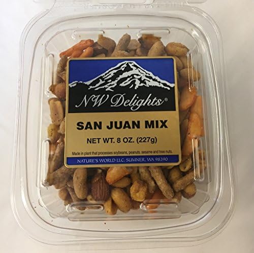 San Juan Trail Mix 8 oz: Peanuts, Pumlin Seeds, Chili Crackers, Sesame Sticks, Sesame Seeds, Almonds PLUS