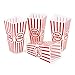 Tytroy 4 Piece Plastic Reusable Movie Theater Style Popcorn Container Set Holiday Gift Christmas