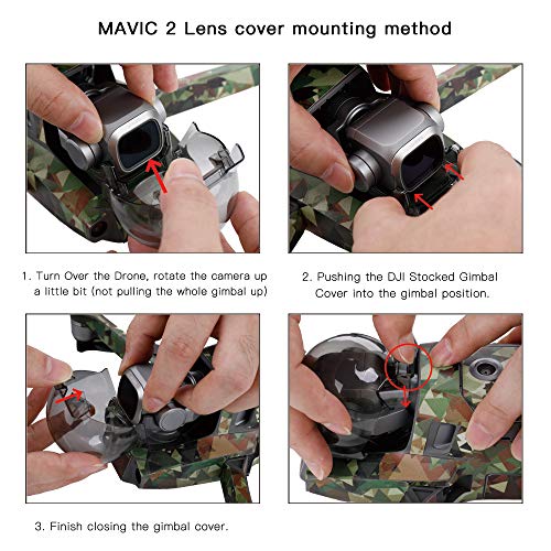 RCGEEK Compatible DJI Mavic 2 Pro Gimbal Camera Lens Filter Set ND4 ND8 ND16 ND32 CPL Waterproof Aerial Photography Accessories Compatible DJI Mavic 2 Pro Drone Camera, 5PCS