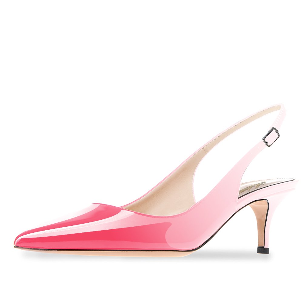 peach slingback shoes