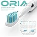 ORIA Sonic Toothbrush, Electric Rechargeable Toothbrush, Control Toothbrush with Dupont Brush Head, IPX7 Waterproof Design, 3 Optional Modes, 3 Replacement Heads, 40000 Strokes/min, for Kids, Adults
