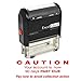 ExcelMark Caution 90 Days Past Due - Self Inking Bill Collection Stamp in Red Ink
