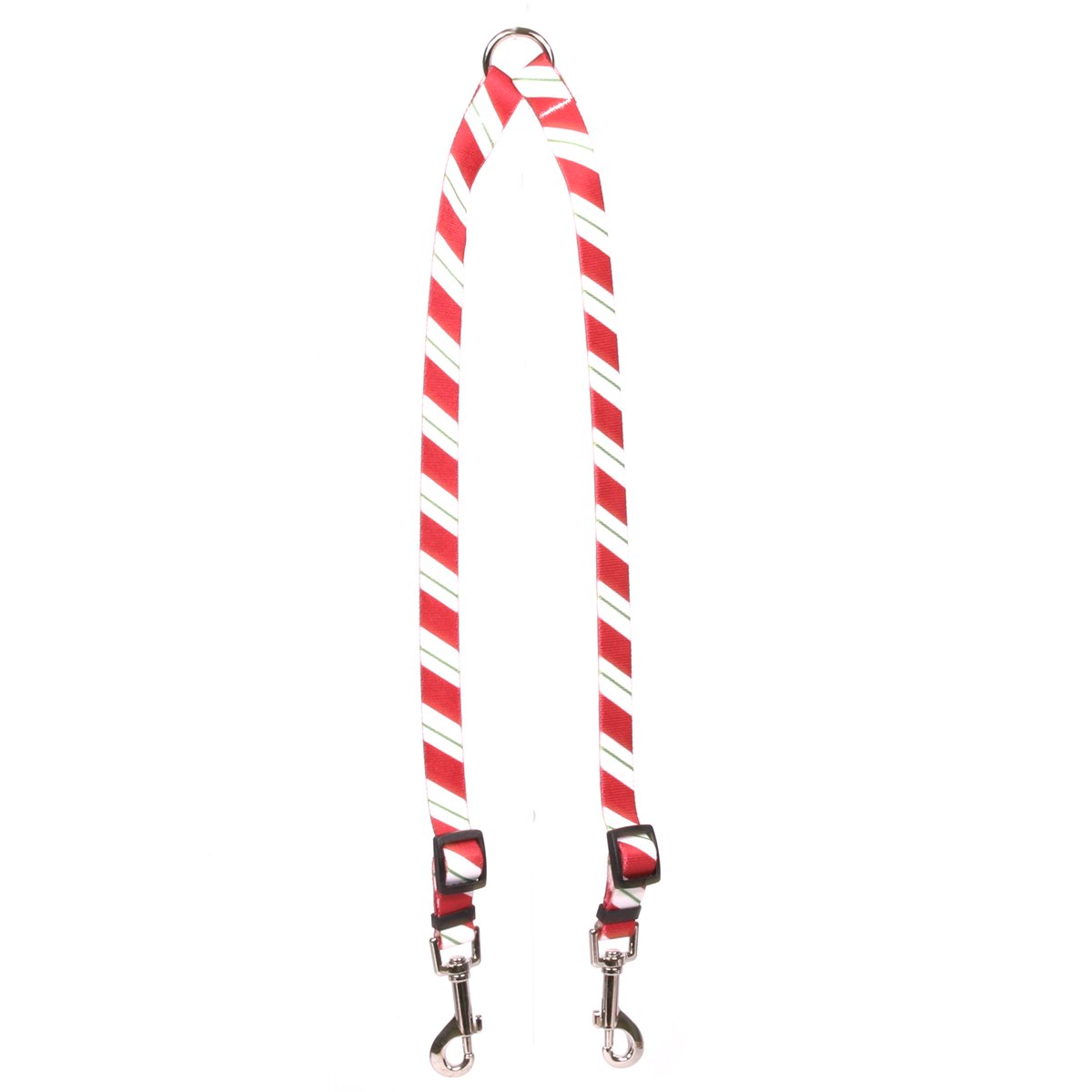 Yellow Dog Design Peppermint Stick Coupler Dog Leash, Small-3/8 wide and 9 to 12" long