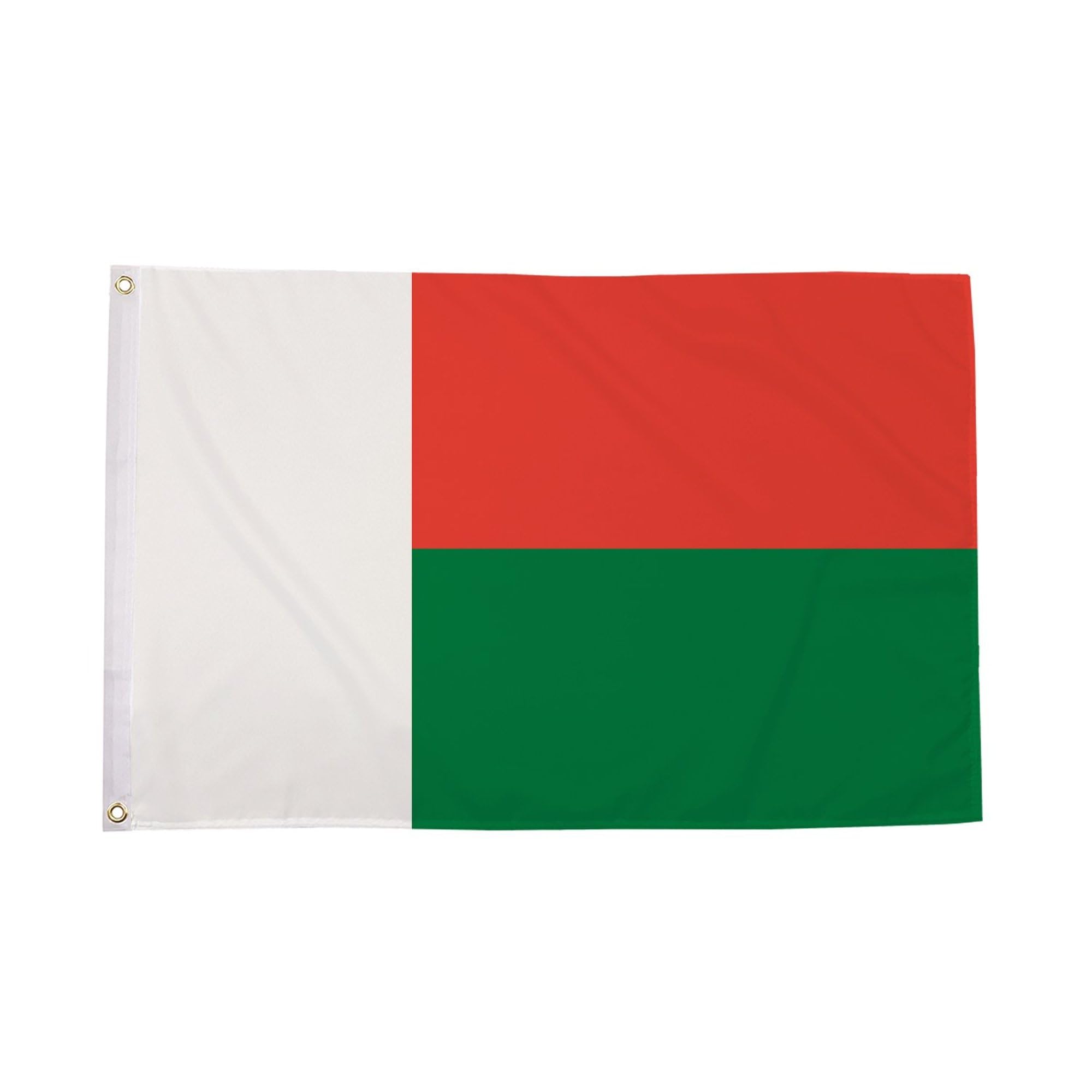 Flagtex Madagascar Flag 3ft x 2ft African National Flag Red Green White Stripes Premium Polyester with Brass Grommets Double Stitched 90cm x 60cm Indoor Outdoor Banner Decoration