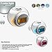 Fashion Alarm Clock with 5 Natural Sound 7 Color Changing LED Light digital LCD Screen Children's Shower Thermometer Timer Music Alarm Clock