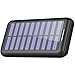 Solar Charger AKEEPOW Power Bank 22000mAh Portable Solar Battery Pack with Dual Ports Input and 3 USB Output External Portable Charger for Cell Phone, iPhone, iPad, Samsung and other Smart Devices