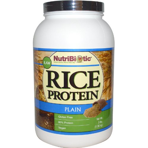 NutriBiotic Raw Rice Protein Plain 3 lbs 1 36 kg