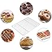 TeamFar Cooling Rack Set of 4, Roasting Baking Racks Stainless Steel for Baking Sheet Toaster Oven Pan, Healthy & Rust Free, Mirror Finish & Dishwasher Safe …