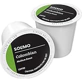 Amazon Brand - Solimo Medium Roast Coffee Pods, Colombian, Compatible with Keurig 2.0 K-Cup Brewers, 24 Count