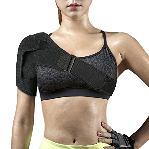 Shoulder Brace ,Trofoty with Pressure Pad Light and Breathable Neoprene Adjustable Shoulder Support for Injury Prevention, Dislocated AC Joint, Labrum Tear, Frozen Shoulder Pain, Sprain, Soreness