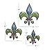 Deco 79 Metal Fleur De Lis Relief Wall Decor, Set of 3 15