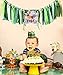 Safari Jungle Theme 1st Birthday Decorations, Safari Jungle Animal One Highchair Banner, Elephant Glitter Gold One Cake Topper with Green One Crown for Baby Boy Girl 1st Birthday Party Supplies. Wild