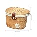Cherry-Lee Burlap Bicycle Front Basket, Outdoor Mountain Bike Plastic Bicycle Basket Hanging Front Handlebar Storage Environmentally Friendly Food Basketthumb 2