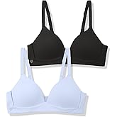 SALIA GIRL Soft Lightly Padded Teen Bras for Girls, Pull-On Wireless Training Bras for Teens Ages 10-14, Everyday Comfort