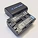 Two Ipax Battery Wall Charger and Car Plug Charging Kit Compatible with for Sony Alpha 100 DSLR-A100 α100 NP-FM55H NPFM55H