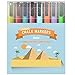 Eachgoo Fine Tip Chalk Markers, 8 Colors Non-Toxic, Dustless & Erasable Liquid Chalk Pens