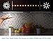 EShine Hand Wave Activated Under Cabinet LED Lighting Kit, Dimmable, 4-Pack 12 in - Touchless Dimming Control, Black Under Counter Lights for Kitchen, Garage, Shelf, Pantry - Warm White (3000K)