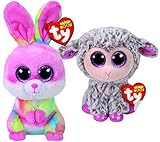 TY 2018 Set Of 2 EASTER BEANIE BOOS - LOLLIPOP & DIXIE - Each 6