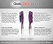 Qwik-Clean Brush - Easy Clean Retractable Bristles and Detangling Oval Brush for Curly, Straight and Thick Hair - Wet and Dry Hair - Purple