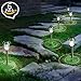 Aglaia Solar Lights Outdoor, Solar Garden Lights, Solar Path Lights, Stainless Steel Waterproof LED Outdoor Lights, Security Landscape Lighting, Pathway, Driveway, Patio, Yard Decoration (6 Pack)