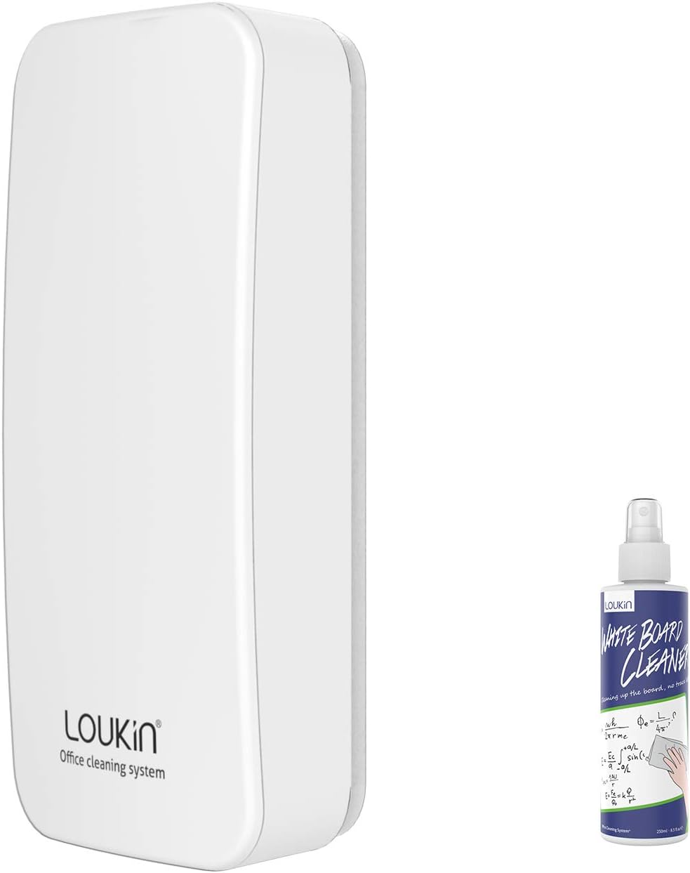 loukin Magnetic Whiteboard Eraser with Cleaner Included 3.4 oz