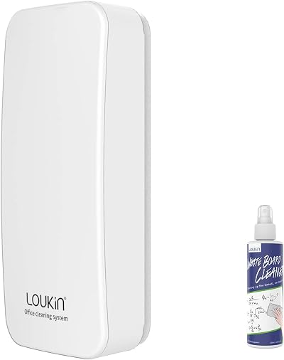 loukin Magnetic Whiteboard Eraser with Cleaner Included 3.4 oz
