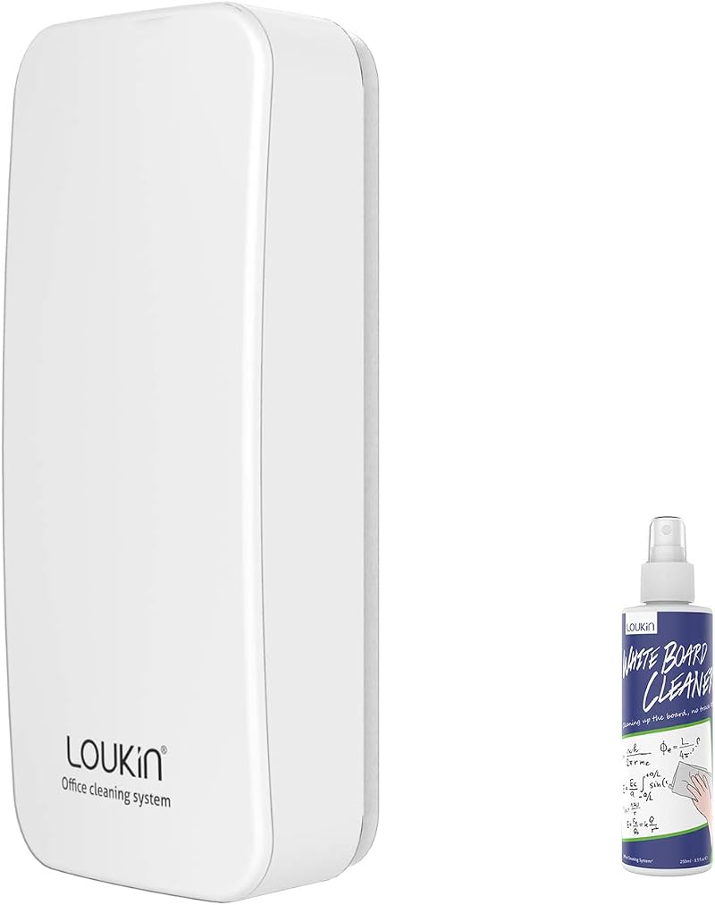 loukin Magnetic Whiteboard Eraser with Cleaner Included 3.4 oz