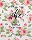 2019 Weekly Planner: Bible Quote Weekly Daily Monthly Planner 2019, 8