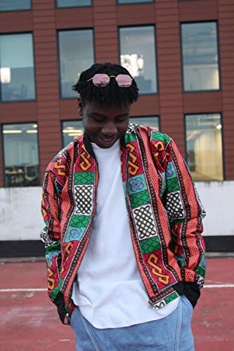 African Print Jacket in Wax Bomber Jacket African Jacket Ankara Wax Print Jacket Festival Clothing Mens Festival Jacket African Coat